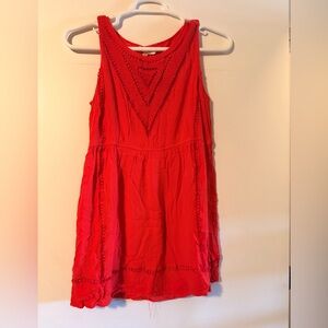 Skies Are Blue Vibrant Orange Dress